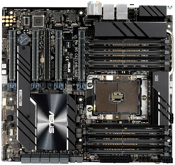 Замена северного моста Asus Pro WS C621-64L Sage